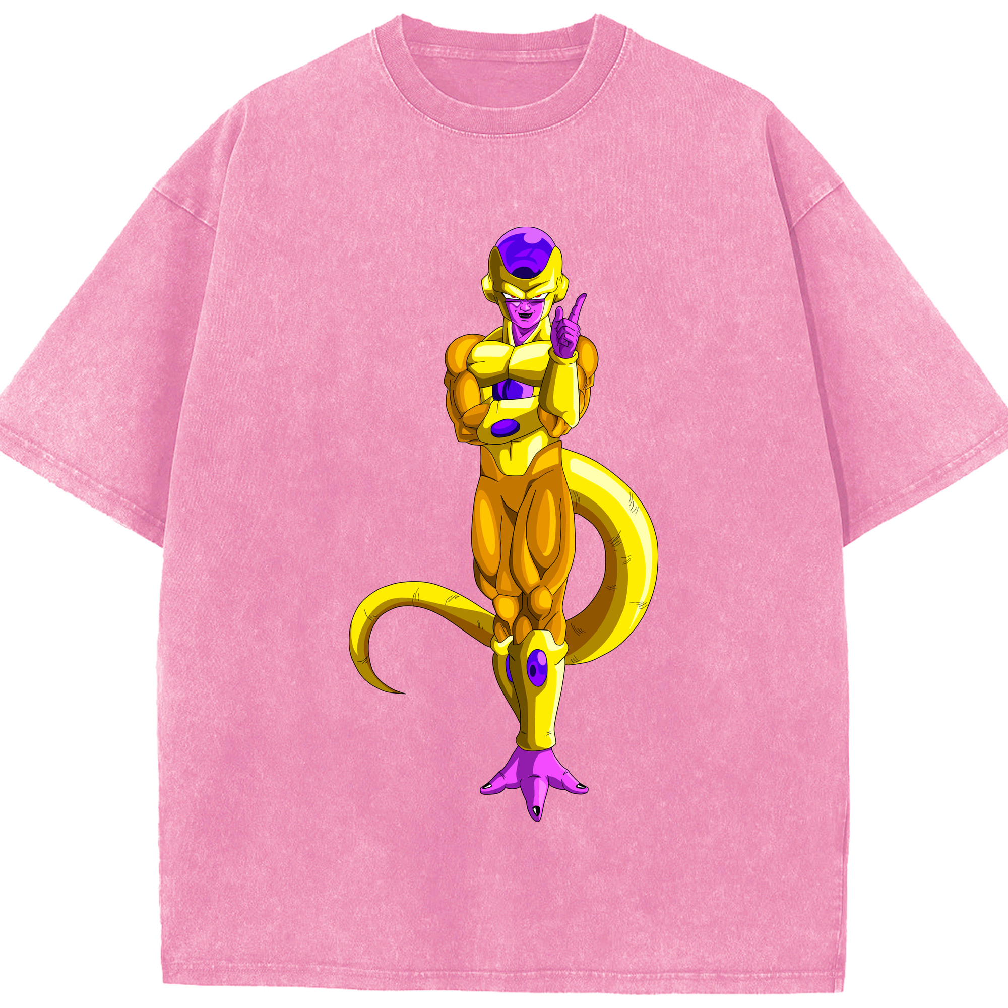 （画像用） ドラゴンボール フリーザ DRAGON BALL Frieza 綿100% ヴィンテージ風 半袖Tシャツ（フロントプリント）